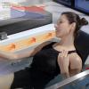 imageEmpava Acrylic Whirlpool Bathtub 71Inch Jetted Bathtub with Heater 10 Jets Hydromassage with Chromatherapy 3Side Apron with LED Control Panel Waterfall Black Hardware and Nozzles71JT408
