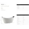imageEmpava Update Acrylic Whirlpool Bathtub 67Inch Freestanding Boat Shaped Jetted Bathtub with Healing Chromotherapy 18 Hydromassage Jet DoubleEnded Massage Bathtub with Two Black Pillows No faucet