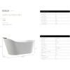 imageEmpava Update Acrylic Whirlpool Bathtub 67Inch Freestanding Gracefully Oval Shaped Jetted Bathtub with Healing Chromotherapy 16 Hydromassage Jets SingleEnded Bathtubs with Pillow No faucet