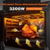 imageEmpava 24 inch Electric Single Wall Oven with 4 Basic Bake Broil Cooking Modes Mechanical Knob Control 25 Cuft Capacity 2950W Stainless Steel10 ModesSliver