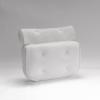 imageEmpava Luxury Bath Pillows for Tub Bathtub Pillow with Neck Head Shoulder and Back Support AntiSlip Suction Cups 4D Mesh Soft Spa Bath Tub Pillow Headrest Extra Thick Soft and Quick Dry WhiteWhite