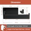 imageToilet Paper Holder Self Adhesive Toilet Paper Roll Holder NoDrill for Bathroom WashroomSUS 304 Stainless SteelAdhesive Tissue HolderBlack