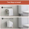 imageToilet Paper Holder Self Adhesive Toilet Paper Roll Holder NoDrill for Bathroom WashroomSUS 304 Stainless SteelAdhesive Tissue HolderStainless Steel