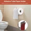 imageToilet Paper Holder Self Adhesive Toilet Paper Roll Holder NoDrill for Bathroom WashroomSUS 304 Stainless SteelAdhesive Tissue HolderStainless Steel