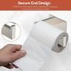 imageToilet Paper Holder Self Adhesive Toilet Paper Roll Holder NoDrill for Bathroom WashroomSUS 304 Stainless SteelAdhesive Tissue HolderStainless Steel