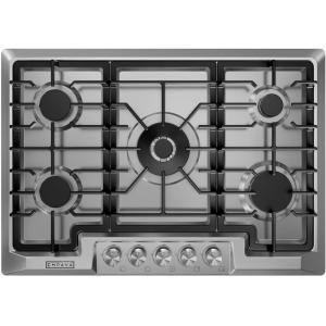 imageEmpava 30 Inch Builtin Gas Cooktop with 5 Sealed SABAF Burners Stainless Steel Surface LPGNG Convertible Flame Failure Protection Dishwasher Safe Grates 30in30in