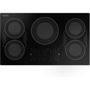 imageEmpava BuiltIn Electric Induction Cooktop 36 Inch BridgeSYNC Element Auto RapidHeat 3 Preset Modes Pan Sensor Hardwired 208240V 50A Black Vitro Ceramic Glass36 Inch